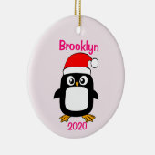 kerstversiering voor gepersonaliseerd meisje keramisch ornament (Rechts)