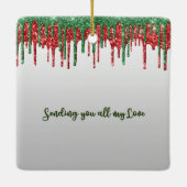 kerstversiering voor grootouders Young Girl Keramisch Ornament (Achterkant)