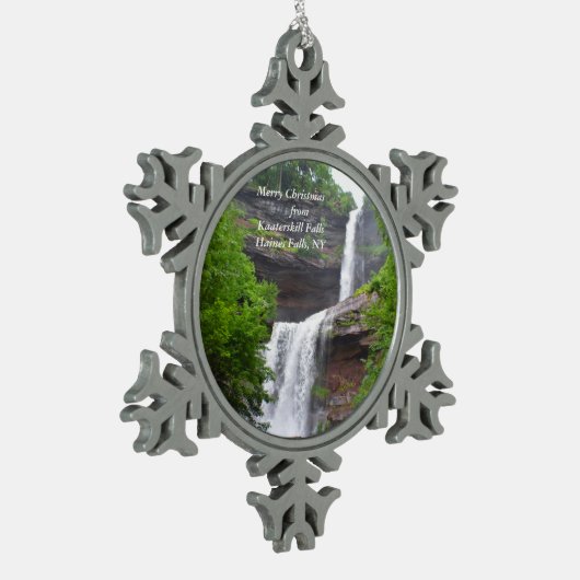 kerstversiering voor Herfsten met dodelijke afloop Tin Sneeuwvlok Ornament (Links)