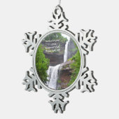 kerstversiering voor Herfsten met dodelijke afloop Tin Sneeuwvlok Ornament (Rechts)