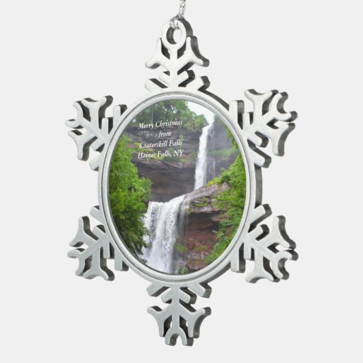 kerstversiering voor Herfsten met dodelijke afloop Tin Sneeuwvlok Ornament (Rechts)