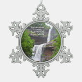 kerstversiering voor Herfsten met dodelijke afloop Tin Sneeuwvlok Ornament (Voorkant)