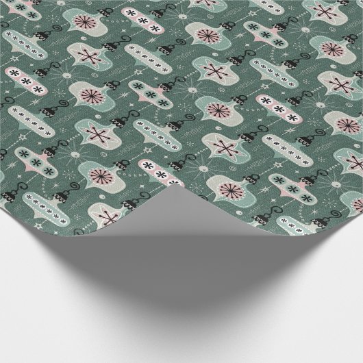 Kerstversiering voor het atoomtijdperk ©studioxine cadeaupapier (Hoek)