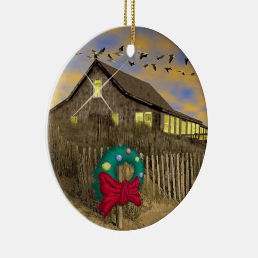 kerstversiering voor het kerstfeest van het beach  keramisch ornament (Rechts)