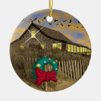 kerstversiering voor het kerstfeest van het beach  keramisch ornament