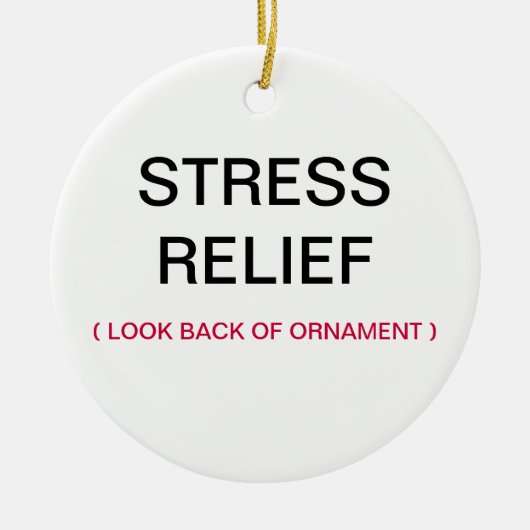 kerstversiering voor het prediken van Hands Stress Keramisch Ornament (Voorkant)