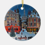  kerstversiering voor het winterdorp keramisch ornament (Voorkant)