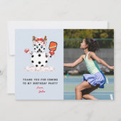 Kerstversiering voor Kerst Pickleball Kinderen Ver Bedankkaart (Voorkant)