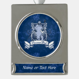  kerstversiering voor Lacrosse Pap Verzilverd Banner Ornament