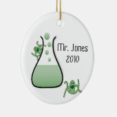 Kerstversiering voor leraren wetenschappen keramisch ornament (Rechts)