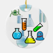 Kerstversiering voor leraren wetenschappen keramisch ornament (Achterkant)