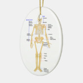 Kerstversiering voor leraren wetenschappen keramisch ornament (Links)