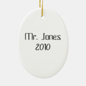 Kerstversiering voor leraren wetenschappen keramisch ornament (Achterkant)