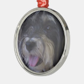 kerstversiering voor maltipoo metalen ornament (Links)