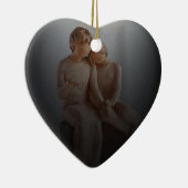 Kerstversiering voor moeder en kind keramisch ornament (Rechts)