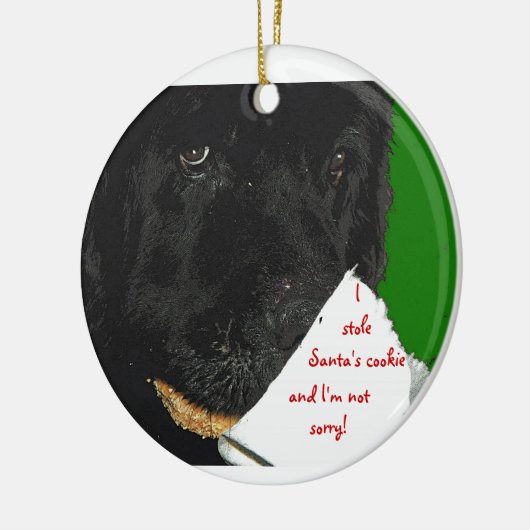 Kerstversiering voor Newfoundland Keramisch Ornament (Links)