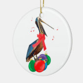 Kerstversiering voor Pelican en siervoorwerpen Keramisch Ornament (Links)