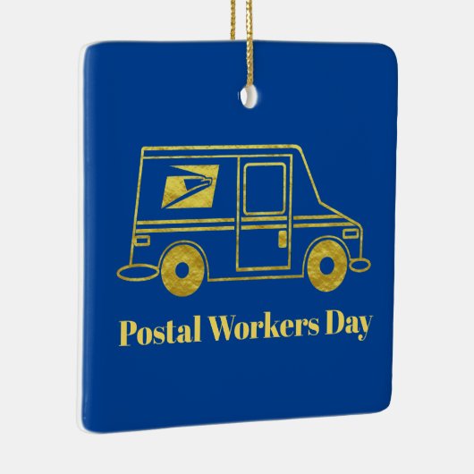kerstversiering voor postarbeiders keramisch ornament (Rechts)