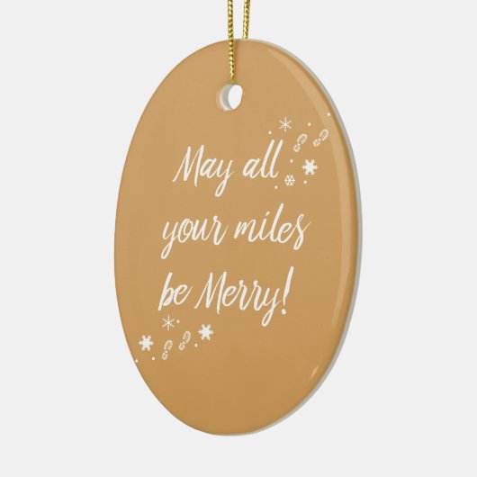 Kerstversiering voor Runners! Merry Miles 3.0 Keramisch Ornament (Links)