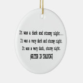 kerstversiering voor schrijvers keramisch ornament (Rechts)