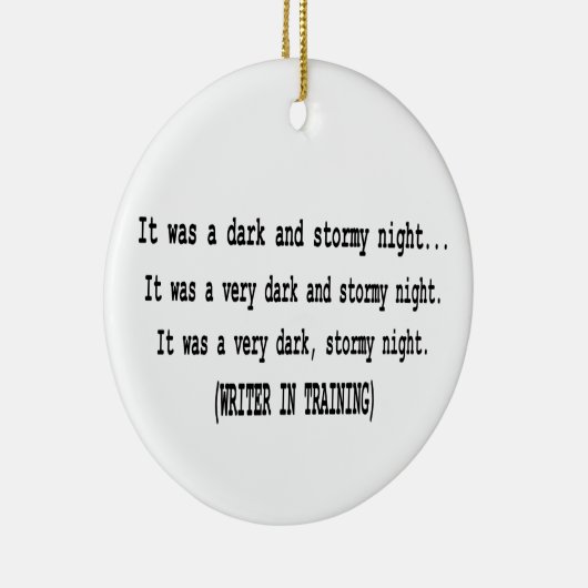 kerstversiering voor schrijvers keramisch ornament (Rechts)