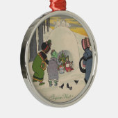 kerstversiering voor Sneeuwmeisjes Metalen Ornament (Rechts)