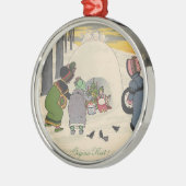 kerstversiering voor Sneeuwmeisjes Metalen Ornament (Links)