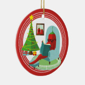 Kerstversiering voor Spaanse peper Keramisch Ornament (Rechts)