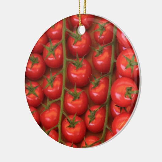 Kerstversiering voor tomaten keramisch ornament (Links)