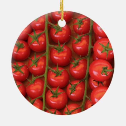 Kerstversiering voor tomaten keramisch ornament (Achterkant)