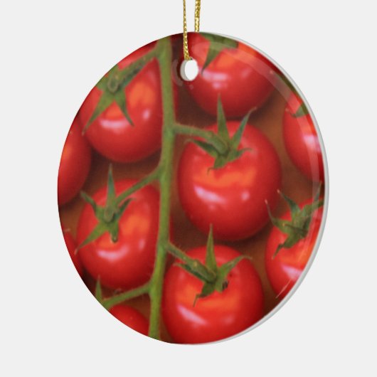 Kerstversiering voor tomaten keramisch ornament (Links)