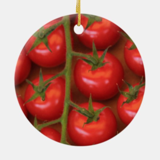 Kerstversiering voor tomaten keramisch ornament (Achterkant)
