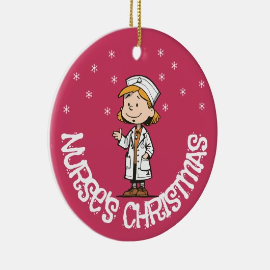 kerstversiering voor verpleegkundigen | Aangepast  Keramisch Ornament (Rechts)