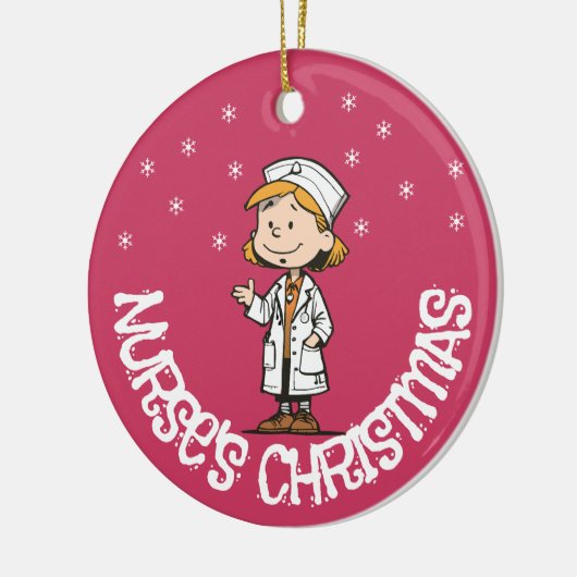 kerstversiering voor verpleegkundigen | Aangepast  Keramisch Ornament (Links)