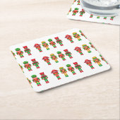 kerstversiering voor voedingskrakers kartonnen onderzetters (Schuin)