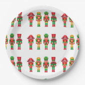 kerstversiering voor voedingskrakers papieren bordje (Voorkant)