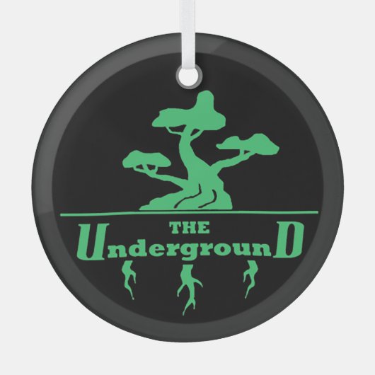 kerstversiering voor zakelijke Logo Glas Ornament (Voorkant)