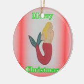 kerstversiering voor zeemeervis en walvis keramisch ornament (Links)