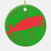 kerstversiering voor zeemeervis en walvis keramisch ornament (Achterkant)