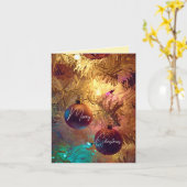 Kerstversiering - Vrolijk kerstfeest Kaart (Gele Bloem)