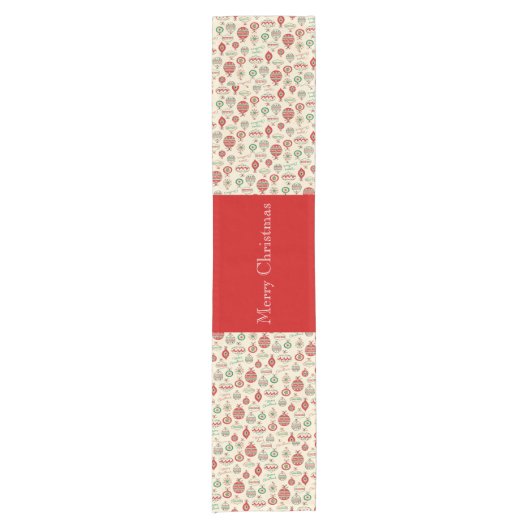 Kerstversiering, vrolijk kerstfeest korte tafelloper