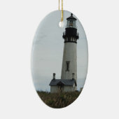 Kerstversiering vuurtoren keramisch ornament (Rechts)
