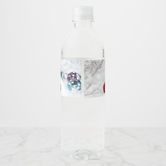kerstversiering waterfles etiket (Achterkant)