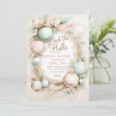 Kerstversiering, Winter Vrijgezellenfeest Kaart (Staand voorkant)