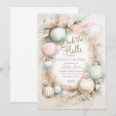 Kerstversiering, Winter Vrijgezellenfeest Kaart (Voorkant / Achterkant)