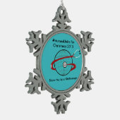 kerstversiering - zuster tin sneeuwvlok ornament (Links)