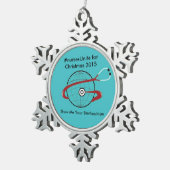 kerstversiering - zuster tin sneeuwvlok ornament (Rechts)