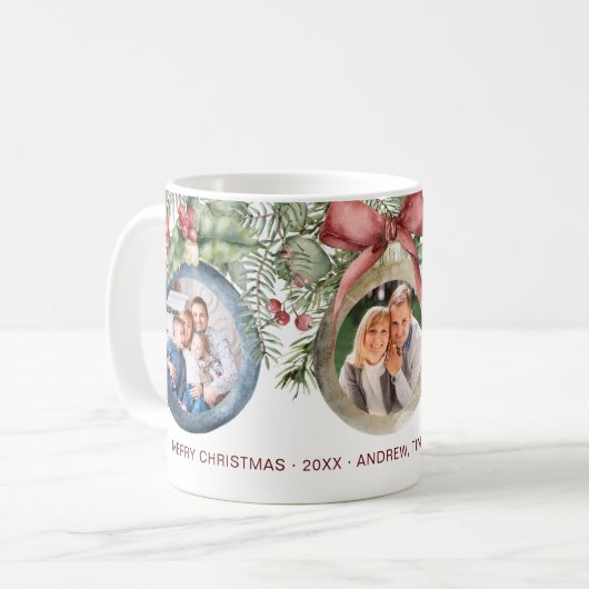 Kerstversieringen 3 Foto's Koffiemok (Voorkant links)