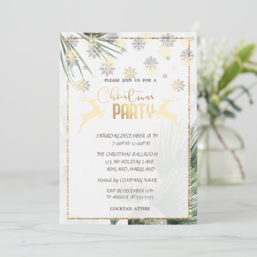 Kerstversieringen, Beste, Kerstakerfeest Kaart (Staand voorkant)