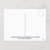 KERSTVERSIERINGEN BLAUW / WIT #1 FEESTDAGENKAART (Achterkant)